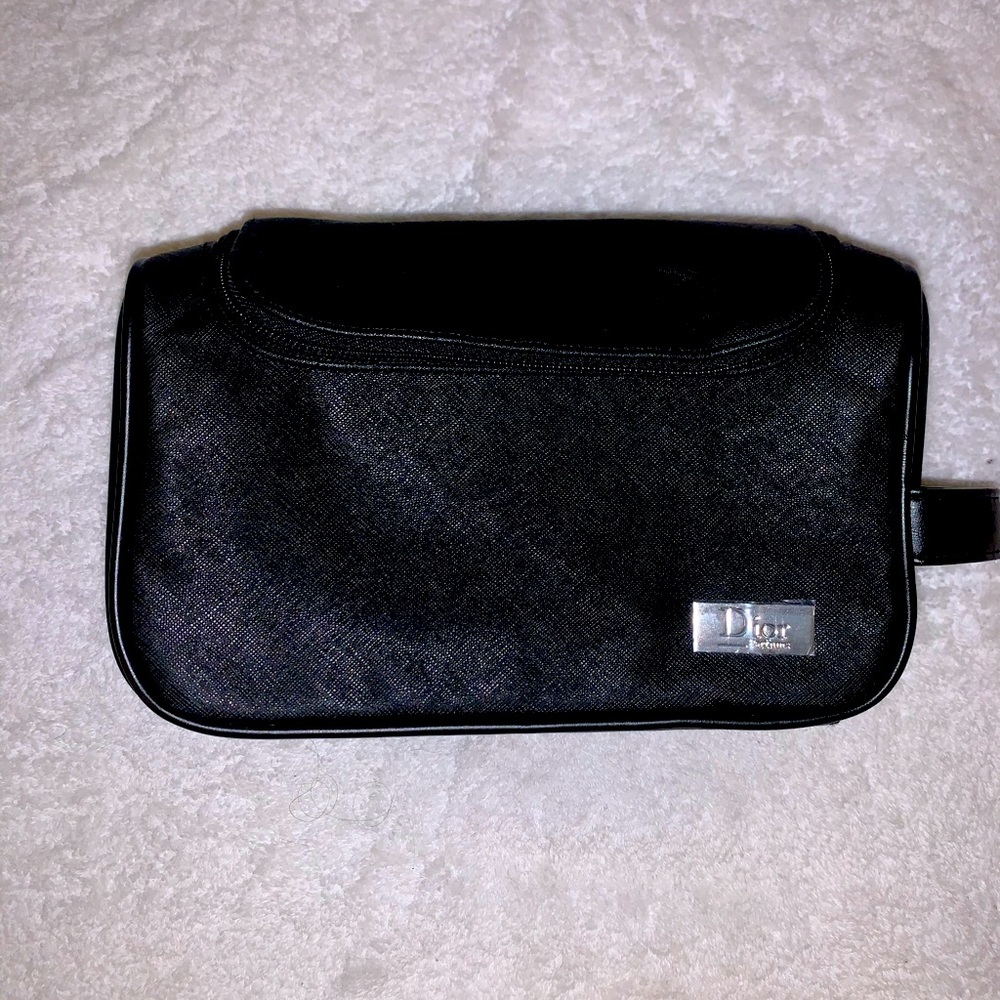Dior canvas men’s toiletry cosmetics travel bag